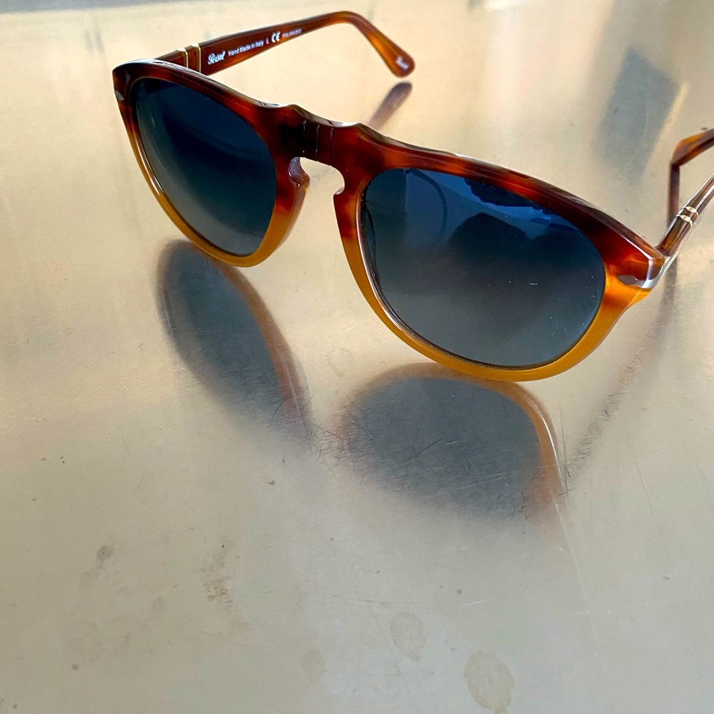 Persol 649 Steve McQueen polarized sunglasses.